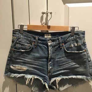 Citizen Of Humanity Distressed Jean Shorts